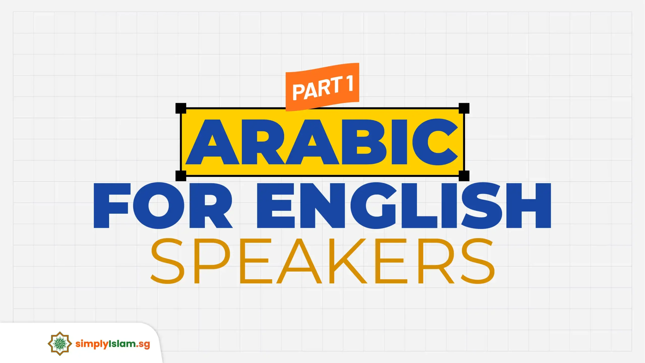 Arabic for English Speaker Course