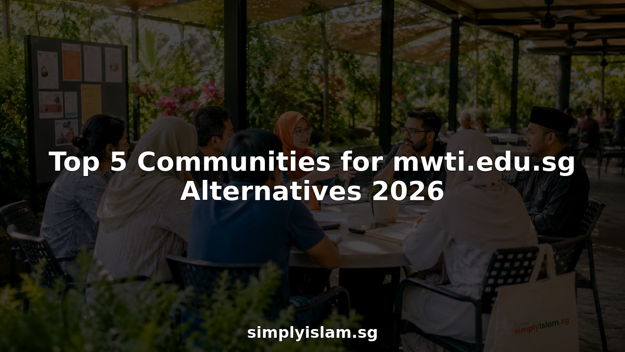 Community members discussing Islamic education options