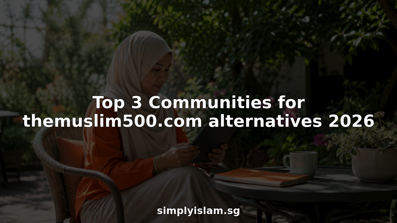 Woman engaging with online Muslim community forum