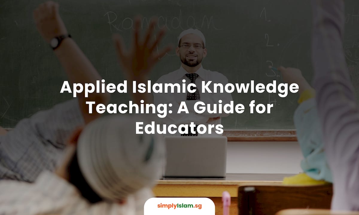 Educator reviewing applied Islamic teaching plans