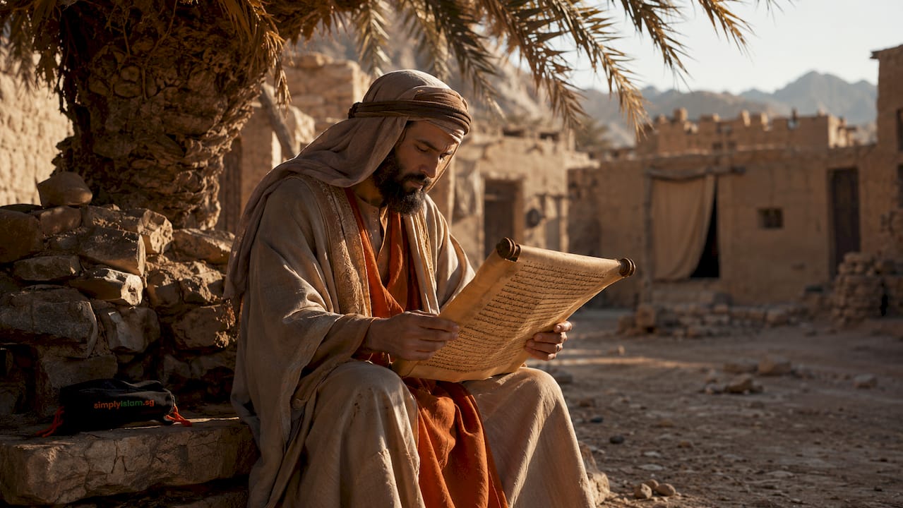 Thoughtful portrayal of Prophet Muhammad in historical setting