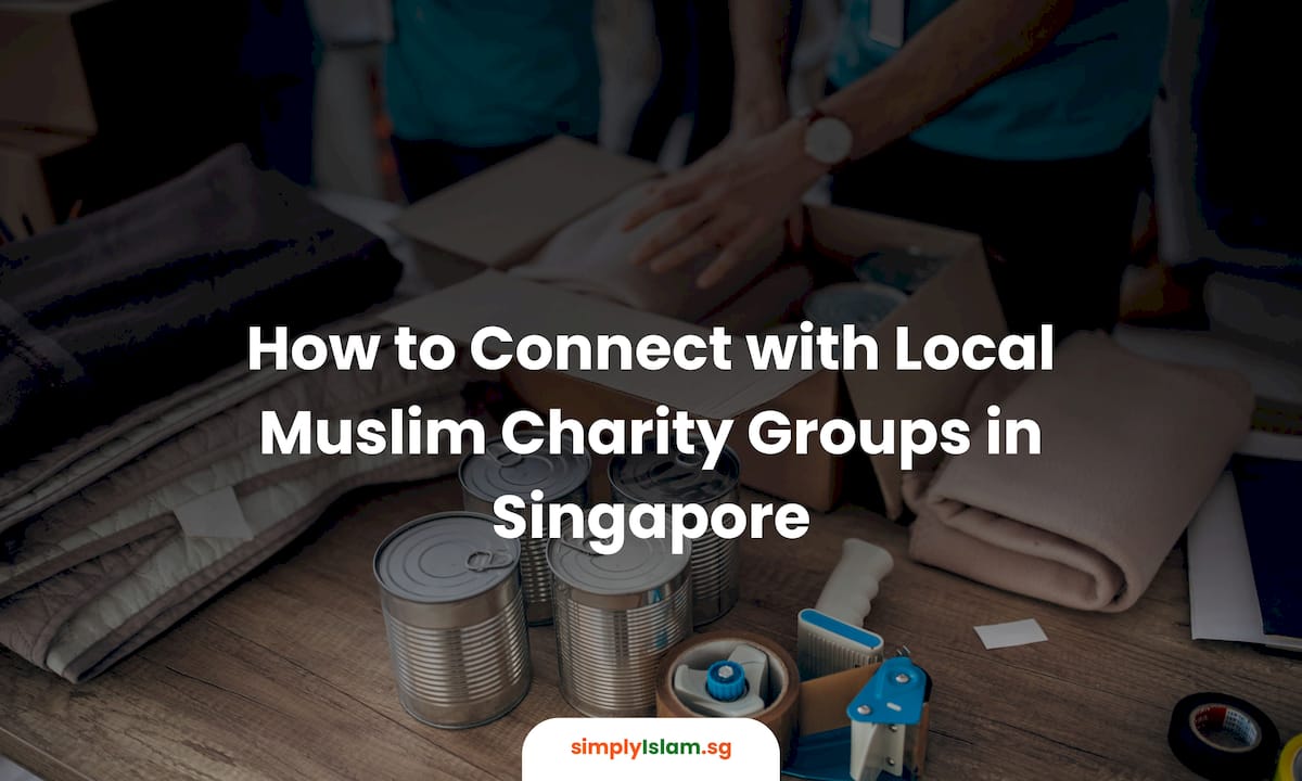 Group discussing local Muslim charity activities